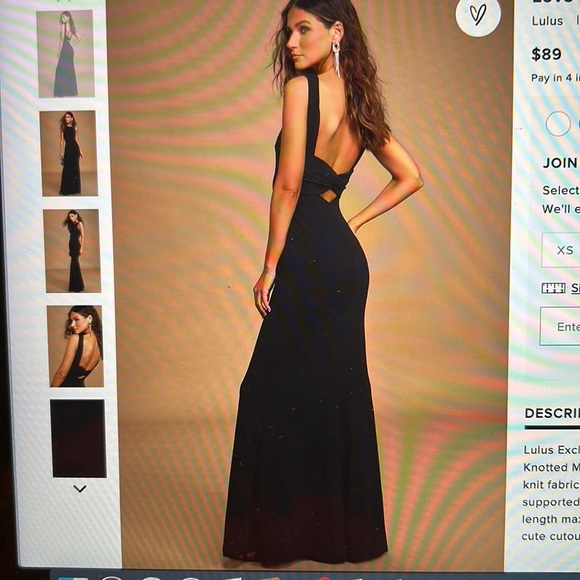 Lulus Love in Your Eyes Black Knotted Mermaid Maxi